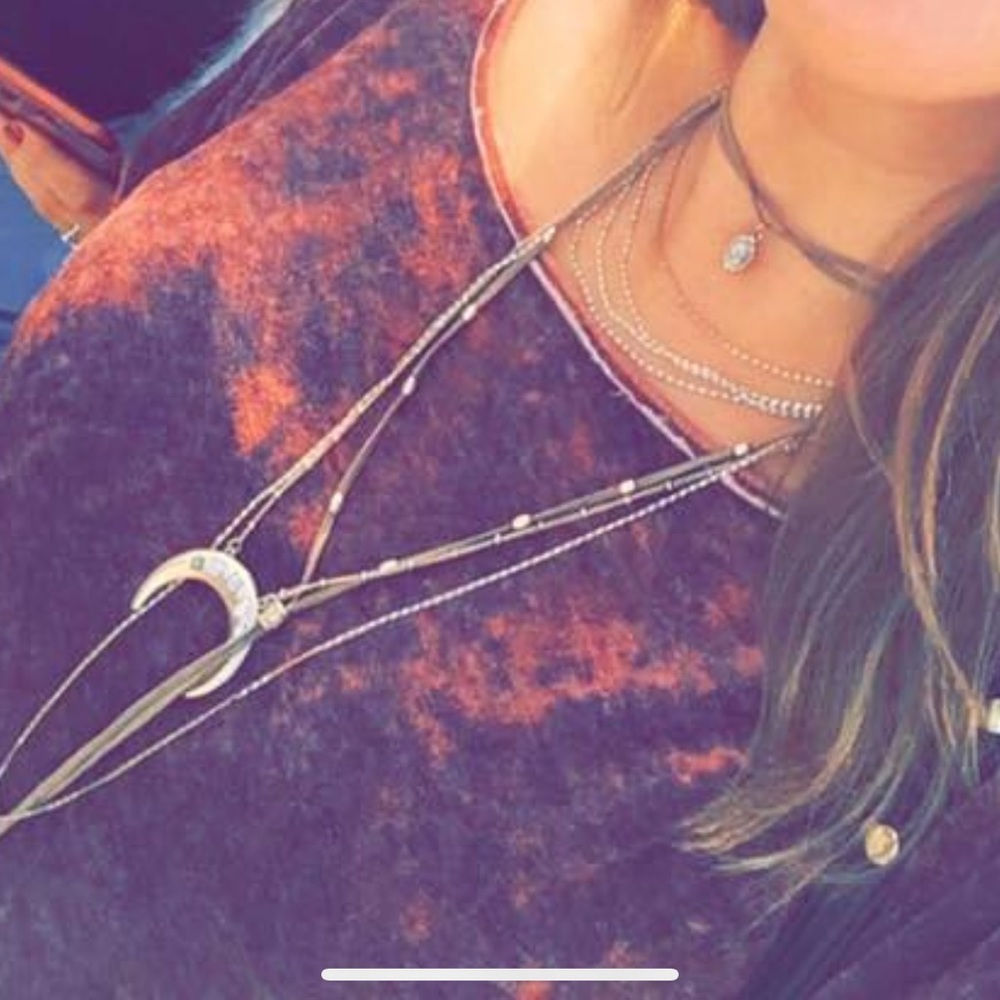 Free People Layered Gold Necklace - Picture 3 of 3